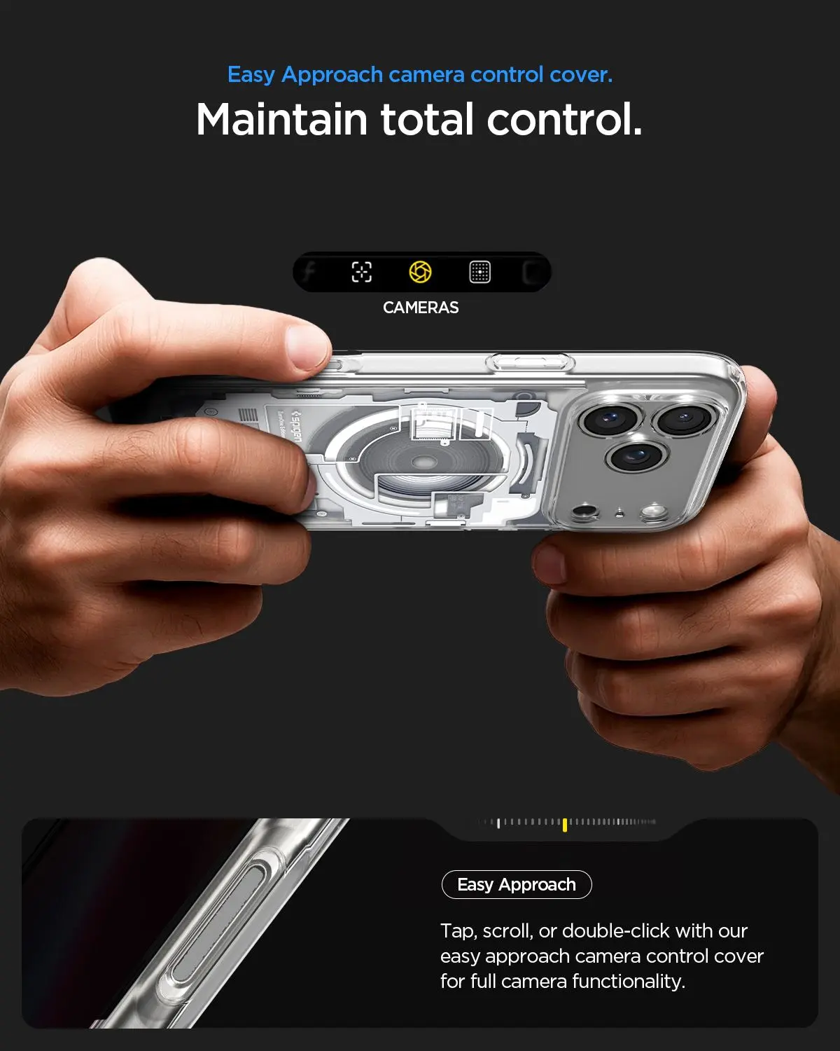 Spigen Ultra Hybrid MagFit iPhone 18 Pro / 17 Pro Hoesje MagSafe Zero One Wit afbeelding 8