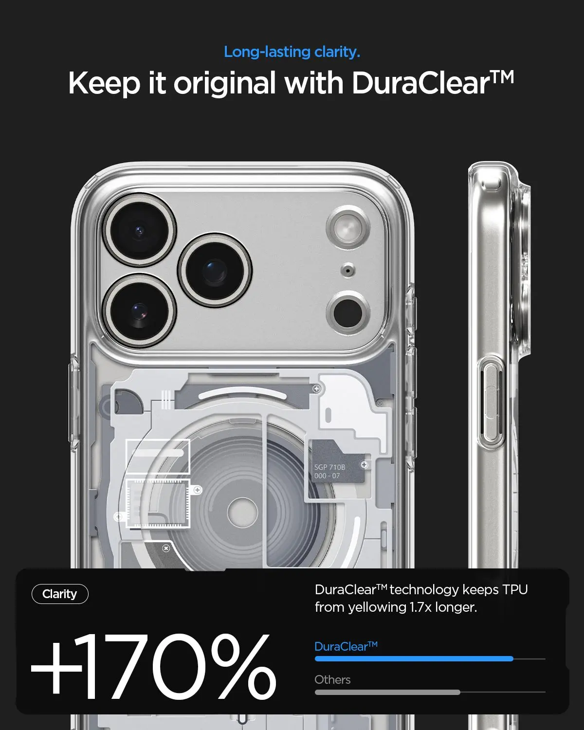 Spigen Ultra Hybrid MagFit iPhone 18 Pro / 17 Pro Hoesje MagSafe Zero One Wit afbeelding 3