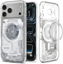 Spigen Ultra Hybrid MagFit iPhone 18 Pro / 17 Pro Hoesje MagSafe Zero One Wit