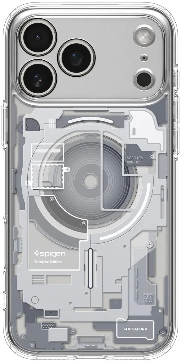 Spigen Ultra Hybrid MagFit iPhone 18 Pro / 17 Pro Hoesje MagSafe Zero One Wit afbeelding 9