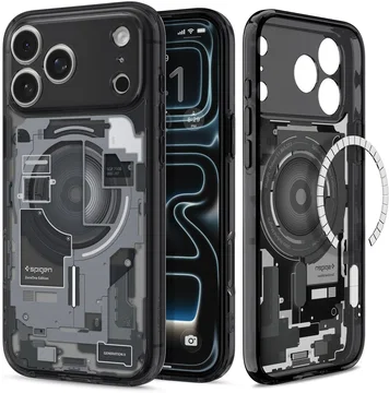 Spigen Ultra Hybrid MagFit iPhone 18 Pro / 17 Pro Hoesje MagSafe Zero One Zwart