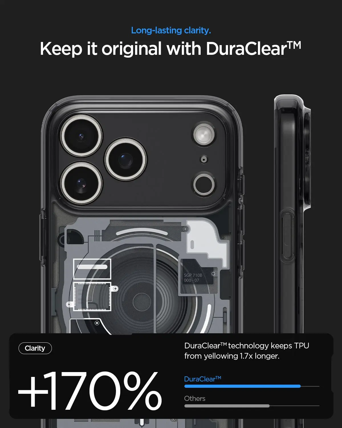 Spigen Ultra Hybrid MagFit iPhone 18 Pro / 17 Pro Hoesje MagSafe Zero One Zwart afbeelding 3
