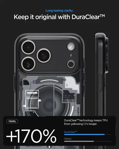 Spigen Ultra Hybrid MagFit iPhone 18 Pro / 17 Pro Hoesje MagSafe Zero One Zwart afbeelding 3