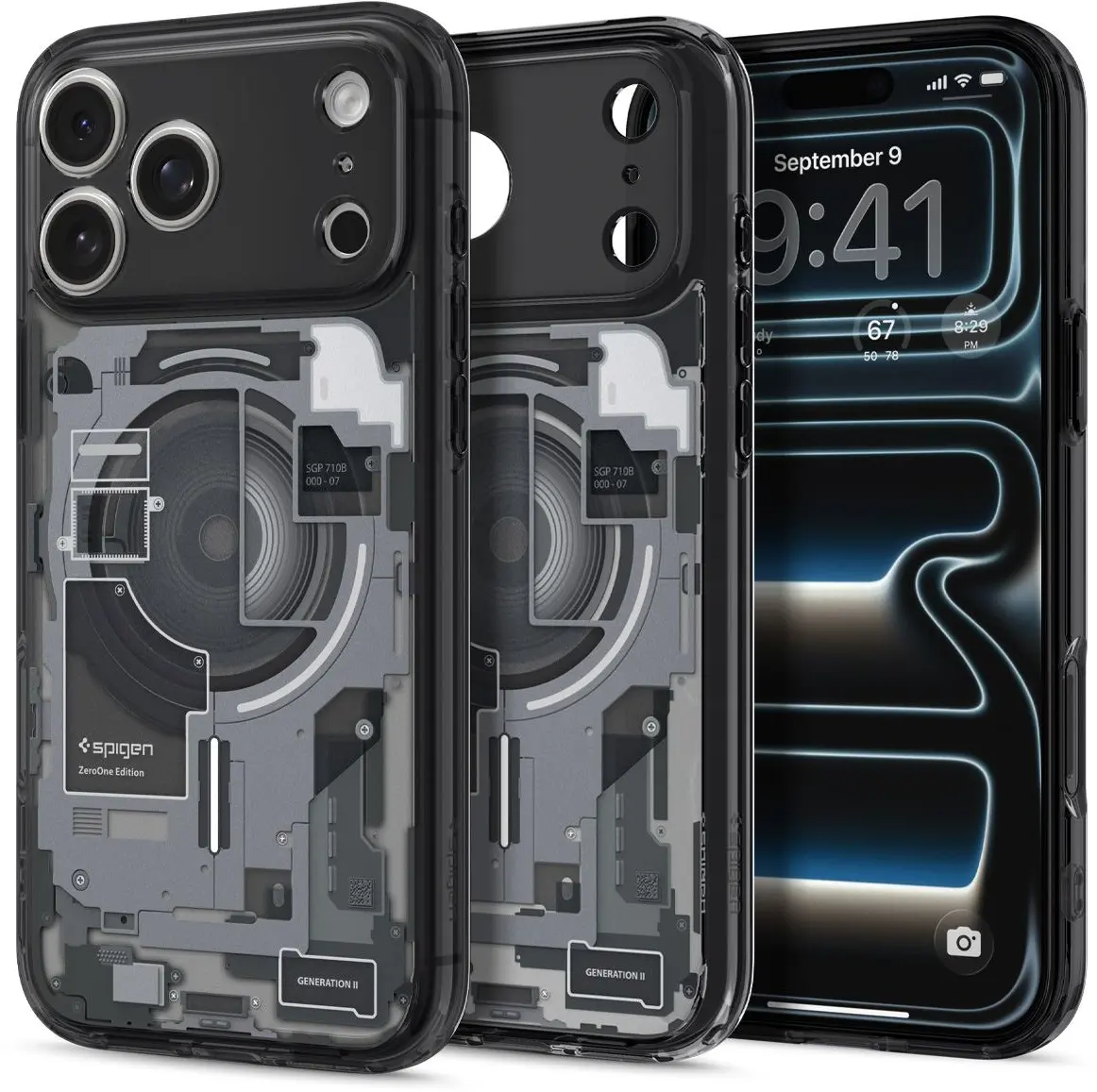 Spigen Ultra Hybrid MagFit iPhone 18 Pro / 17 Pro Hoesje MagSafe Zero One Zwart afbeelding 2
