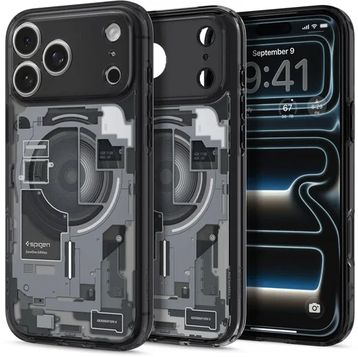 Spigen Ultra Hybrid MagFit iPhone 18 Pro / 17 Pro Hoesje MagSafe Zero One Zwart afbeelding 2