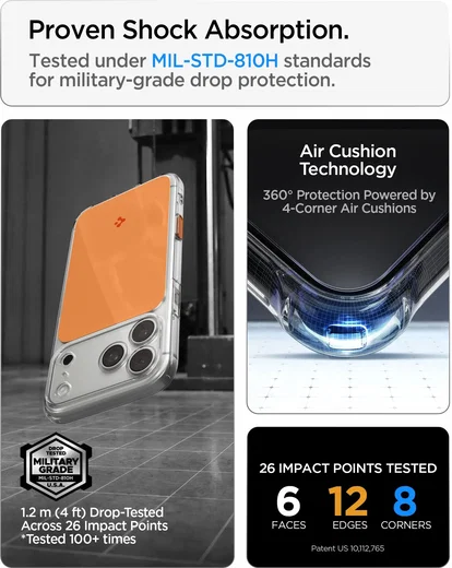 Spigen Ultra Hybrid T Apple iPhone 18 Pro / 17 Pro Hoesje MagSafe Oranje afbeelding 7