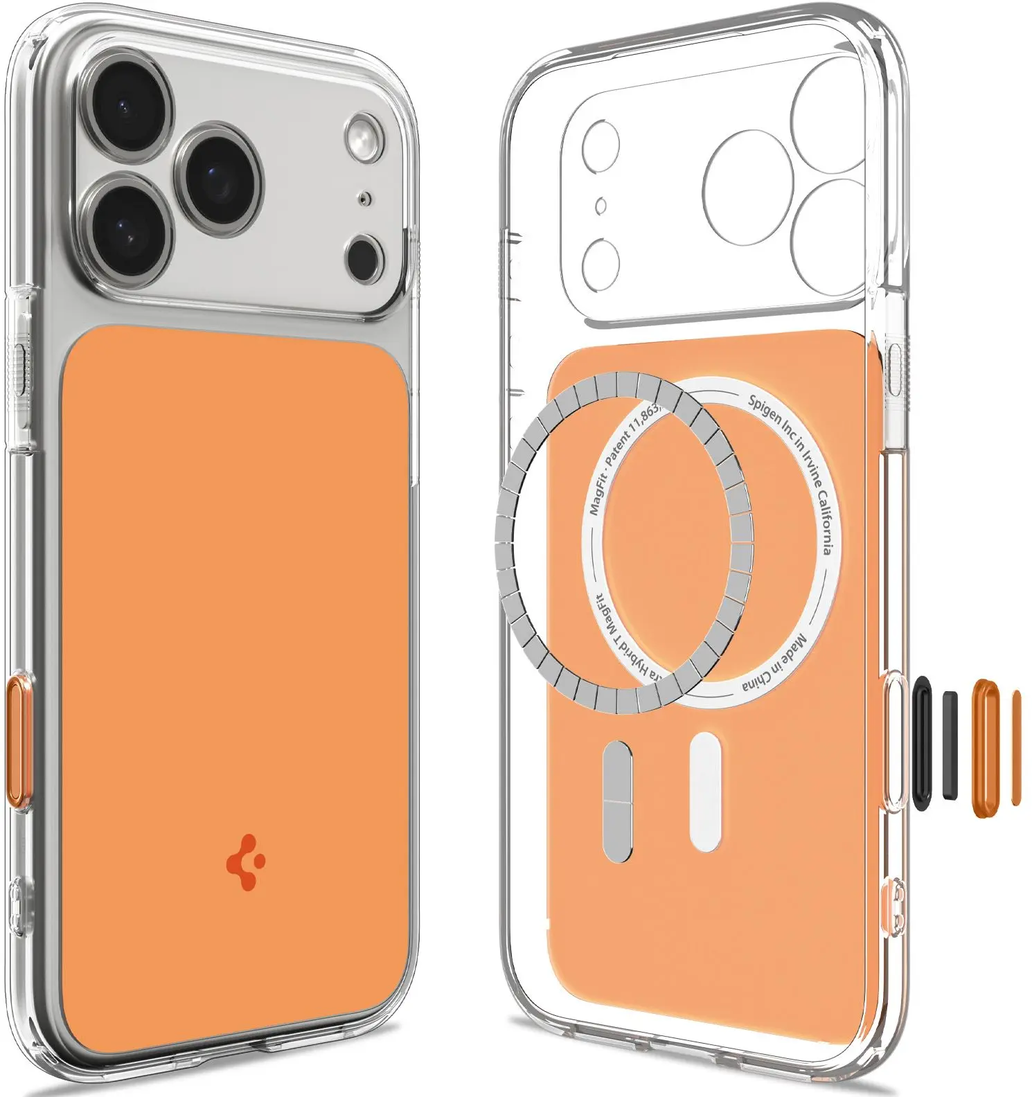 Spigen Ultra Hybrid T Apple iPhone 18 Pro / 17 Pro Hoesje MagSafe Oranje afbeelding 2