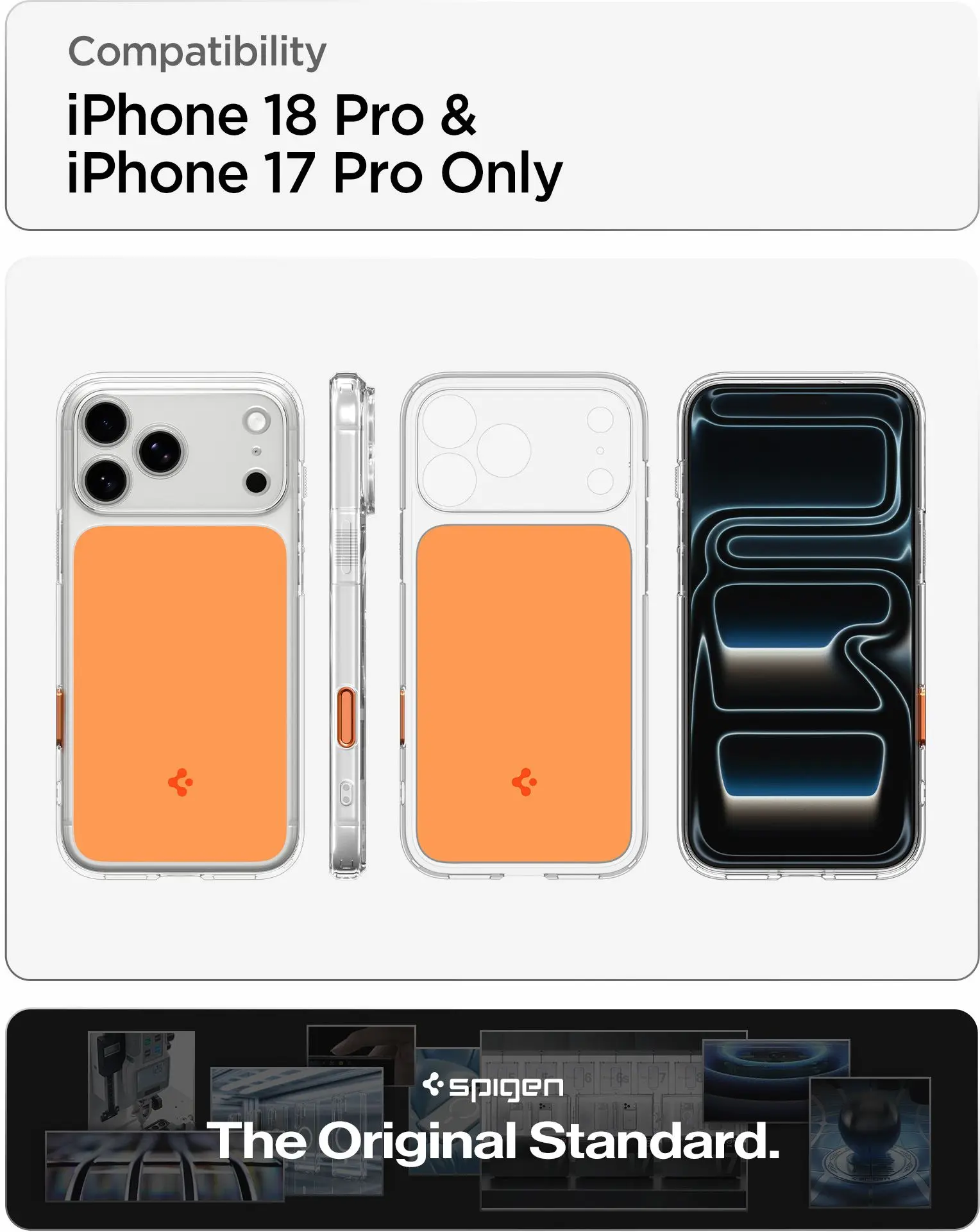 Spigen Ultra Hybrid T Apple iPhone 18 Pro / 17 Pro Hoesje MagSafe Oranje afbeelding 4