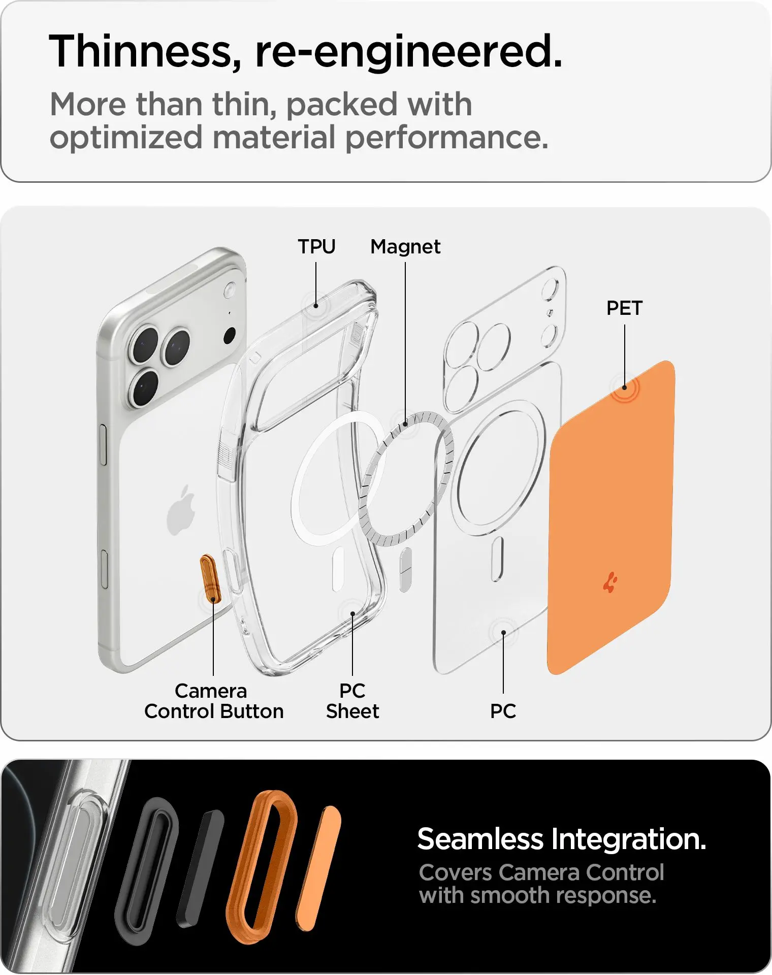 Spigen Ultra Hybrid T Apple iPhone 18 Pro / 17 Pro Hoesje MagSafe Oranje afbeelding 5