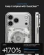 Spigen Ultra Hybrid MagFit iPhone 18 Pro / 17 Pro Hoesje MagSafe Titanium afbeelding 3