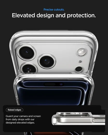 Spigen Ultra Hybrid MagFit iPhone 18 Pro / 17 Pro Hoesje MagSafe Titanium afbeelding 7