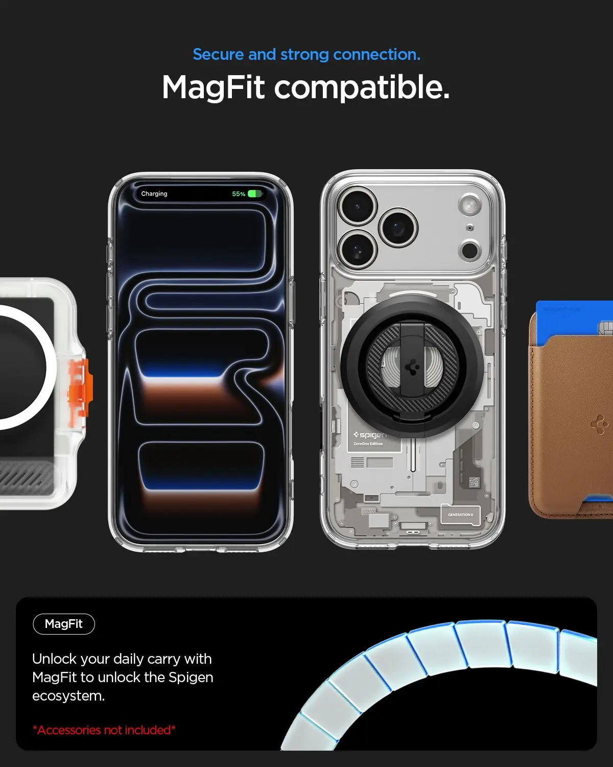 Spigen Ultra Hybrid MagFit iPhone 18 Pro / 17 Pro Hoesje MagSafe Titanium afbeelding 6
