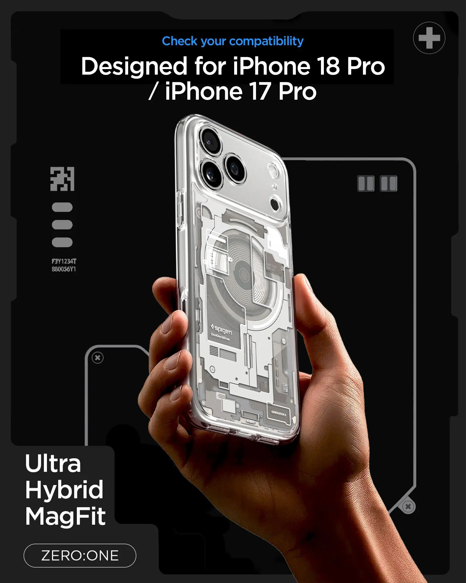 Spigen Ultra Hybrid MagFit iPhone 18 Pro / 17 Pro Hoesje MagSafe Titanium afbeelding 4