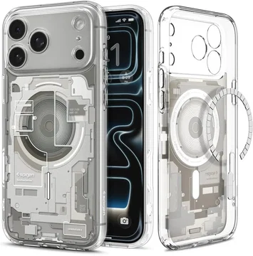 Spigen Ultra Hybrid MagFit iPhone 18 Pro / 17 Pro Hoesje MagSafe Titanium