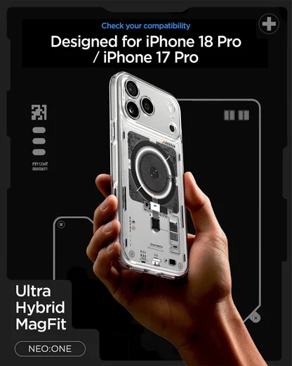 Spigen Ultra Hybrid MagFit iPhone 18 Pro / 17 Pro Hoesje MagSafe Neo One afbeelding 4