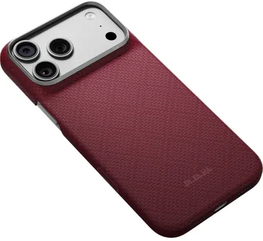 PITAKA Edge iPhone 18 Pro Max / 17 Pro Max Hoesje Magnetic Ultra Dun Burgundy afbeelding 5