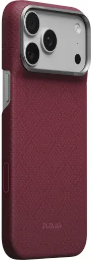 PITAKA Edge iPhone 18 Pro Max / 17 Pro Max Hoesje Magnetic Ultra Dun Burgundy afbeelding 1