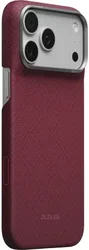PITAKA Edge iPhone 18 Pro Max / 17 Pro Max Hoesje Magnetic Ultra Dun Burgundy afbeelding