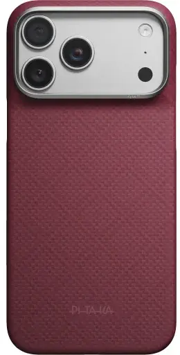 PITAKA Edge iPhone 18 Pro Max / 17 Pro Max Hoesje Magnetic Ultra Dun Burgundy afbeelding 9