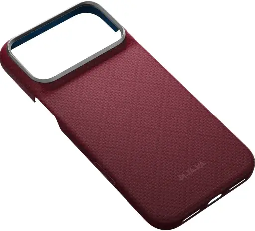 PITAKA Edge iPhone 18 Pro Max / 17 Pro Max Hoesje Magnetic Ultra Dun Burgundy afbeelding 8
