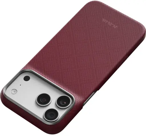 PITAKA Edge iPhone 18 Pro Max / 17 Pro Max Hoesje Magnetic Ultra Dun Burgundy afbeelding 6