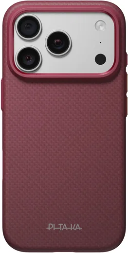 PITAKA Summa Apple iPhone 18 Pro Max / 17 Pro Max Hoesje 600D MagSafe Burgundy afbeelding 2
