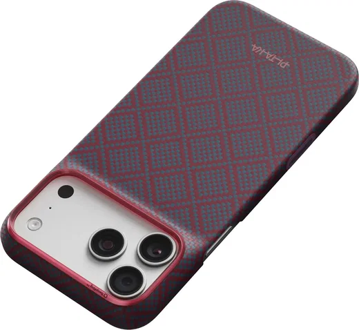 PITAKA Edge iPhone 18 Pro Max / 17 Pro Max Hoesje Magnetic Ultra Dun Blauw Rood afbeelding 5