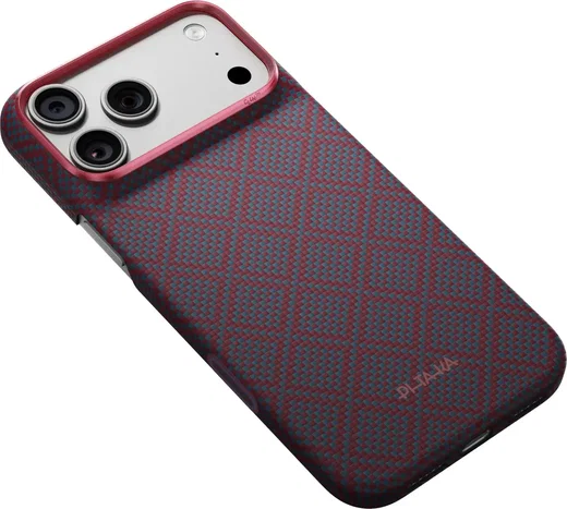 PITAKA Edge iPhone 18 Pro Max / 17 Pro Max Hoesje Magnetic Ultra Dun Blauw Rood afbeelding 4