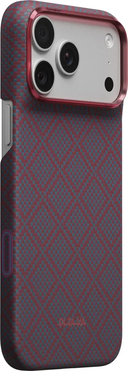 PITAKA Edge iPhone 18 Pro Max / 17 Pro Max Hoesje Magnetic Ultra Dun Blauw Rood afbeelding 1