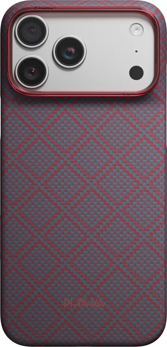 PITAKA Edge iPhone 18 Pro Max / 17 Pro Max Hoesje Magnetic Ultra Dun Blauw Rood afbeelding 7