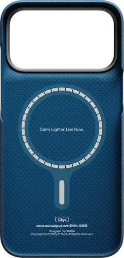 PITAKA Edge iPhone 18 Pro Max / 17 Pro Max Hoesje 600D Magnetic Ultra Dun Blauw afbeelding 4
