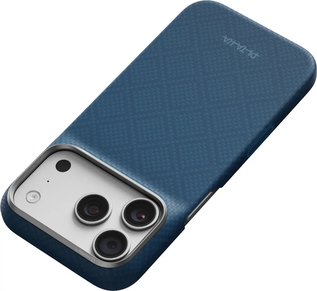 PITAKA Edge iPhone 18 Pro / 17 Pro Hoesje 600D Magnetic Ultra Dun Lichtblauw afbeelding 5