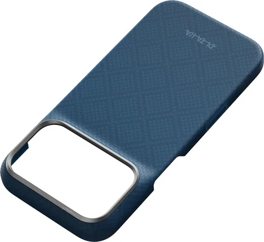 PITAKA Edge iPhone 18 Pro / 17 Pro Hoesje 600D Magnetic Ultra Dun Lichtblauw afbeelding 2
