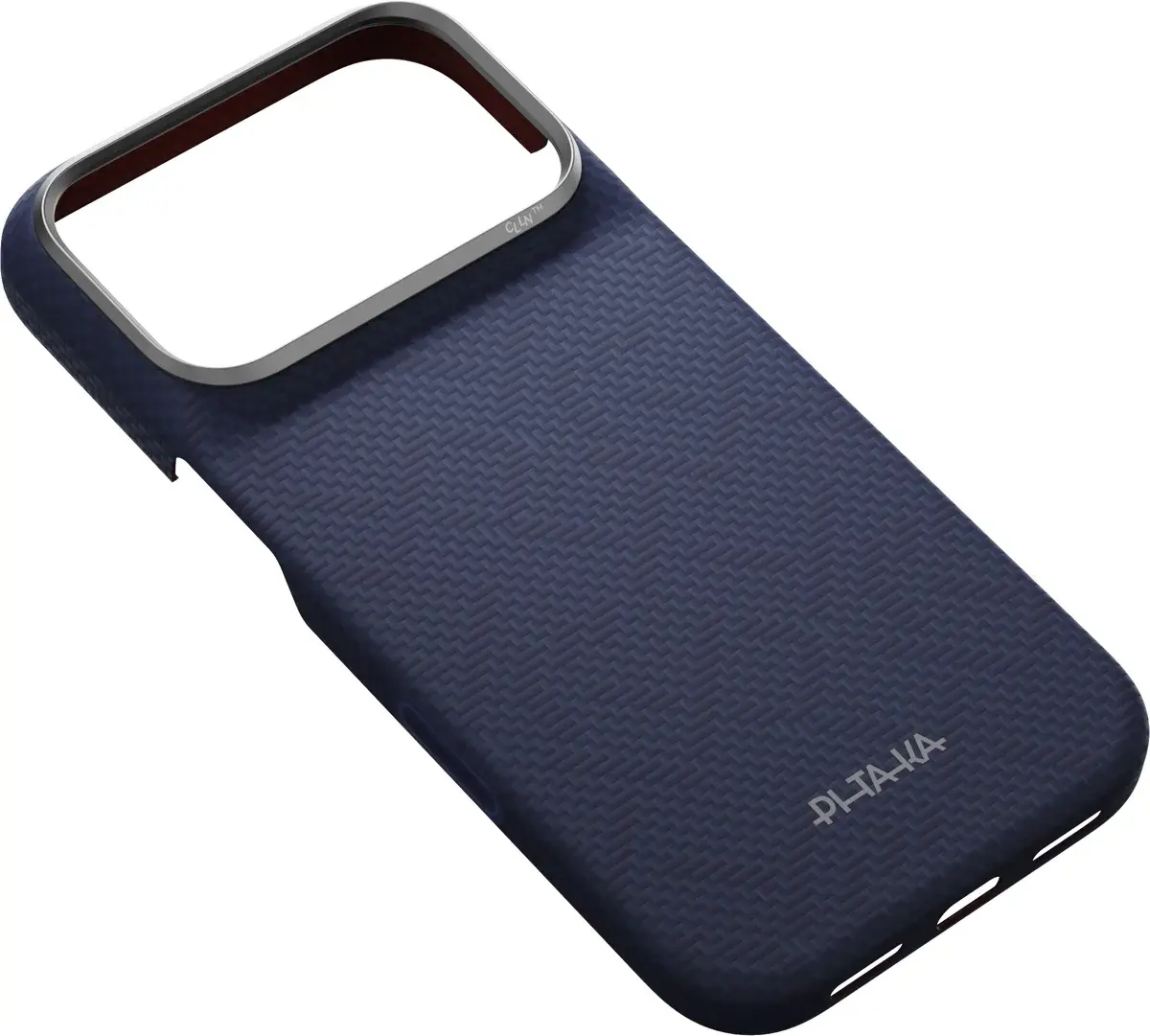 PITAKA Edge iPhone 18 Pro / 17 Pro Hoesje 600D Magnetic Ultra Dun Donkerblauw afbeelding 2