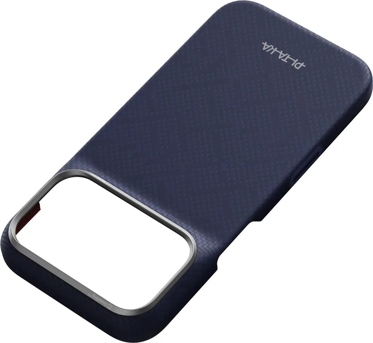 PITAKA Edge iPhone 18 Pro / 17 Pro Hoesje 600D Magnetic Ultra Dun Donkerblauw afbeelding 3