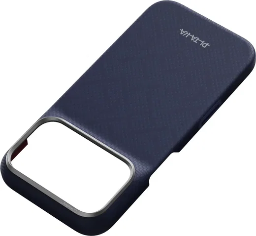 PITAKA Edge iPhone 18 Pro / 17 Pro Hoesje 600D Magnetic Ultra Dun Donkerblauw afbeelding 3