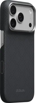 PITAKA Edge iPhone 18 Pro / 17 Pro Hoesje 600D Magnetic Ultra Dun Zwart