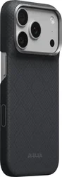 PITAKA Edge iPhone 18 Pro / 17 Pro Hoesje 600D Magnetic Ultra Dun Zwart afbeelding