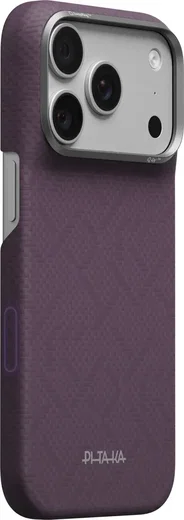 PITAKA Edge iPhone 18 Pro / 17 Pro Hoesje 600D Magnetic Ultra Dun Paars afbeelding 1