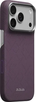 PITAKA Edge iPhone 18 Pro / 17 Pro Hoesje 600D Magnetic Ultra Dun Paars