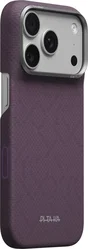 PITAKA Edge iPhone 18 Pro / 17 Pro Hoesje 600D Magnetic Ultra Dun Paars afbeelding