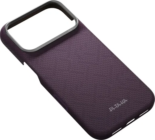 PITAKA Edge iPhone 18 Pro / 17 Pro Hoesje 600D Magnetic Ultra Dun Paars afbeelding 2