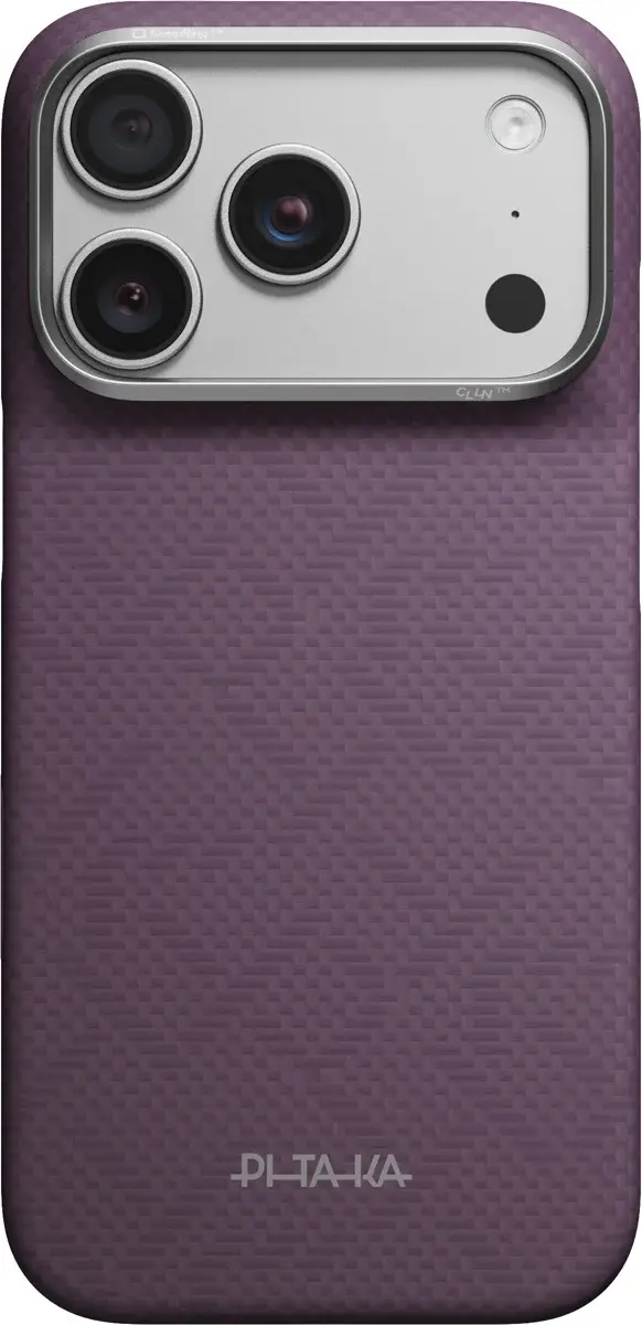 PITAKA Edge iPhone 18 Pro / 17 Pro Hoesje 600D Magnetic Ultra Dun Paars afbeelding 7