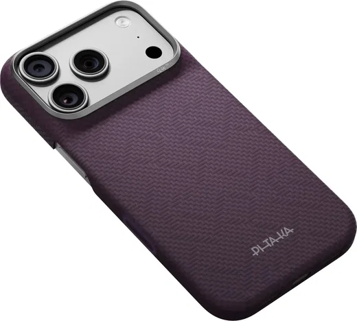 PITAKA Edge iPhone 18 Pro / 17 Pro Hoesje 600D Magnetic Ultra Dun Paars afbeelding 5