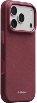 PITAKA Summa Apple iPhone 18 Pro / 17 Pro Hoesje 600D MagSafe Burgundy