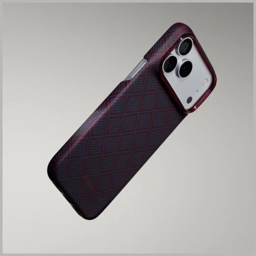 PITAKA Edge iPhone 18 Pro / 17 Pro Hoesje 600D Magnetic Ultra Dun Blauw Rood afbeelding 3
