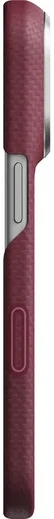 PITAKA Edge iPhone 18 Pro / 17 Pro Hoesje 600D Magnetic Ultra Dun Burgundy afbeelding 6