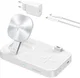 4smarts 4-in-1 Qi2 Draadloze MagSafe Oplader Smartphone/Apple Watch/AirPods Wit afbeelding 1