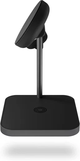 Zens Office Charger Pro 3 3-in-1 Draadloze MagSafe Oplader 15W met Adapter Zwart afbeelding 7