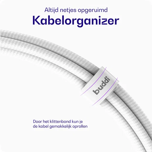 Originele Apple 40W USB-C Oplader met Buddi USB-C Kabel 2M Wit afbeelding 6